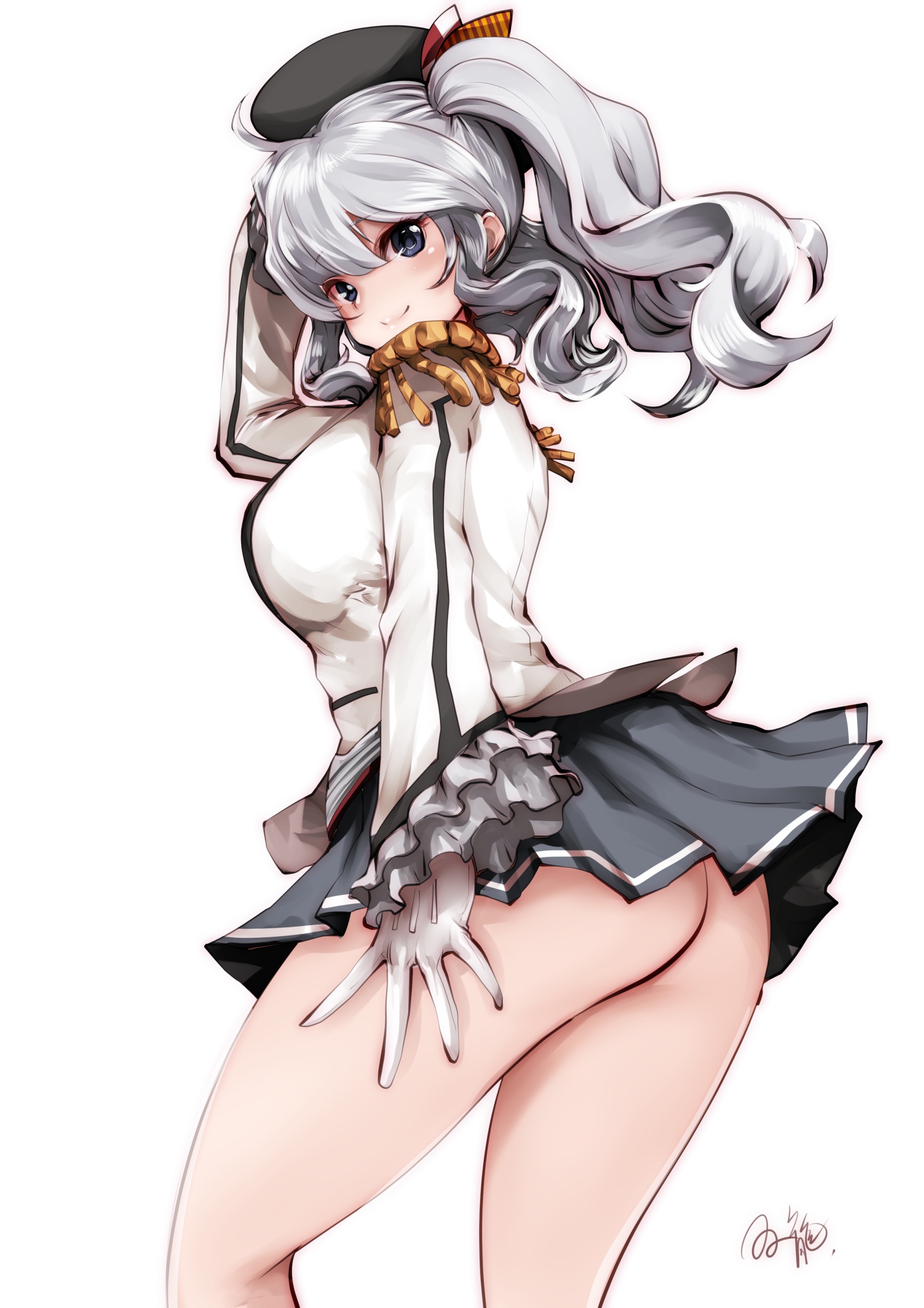 Souryuu Kantai Collection Kashima Kancolle Ass Nopan Uniform